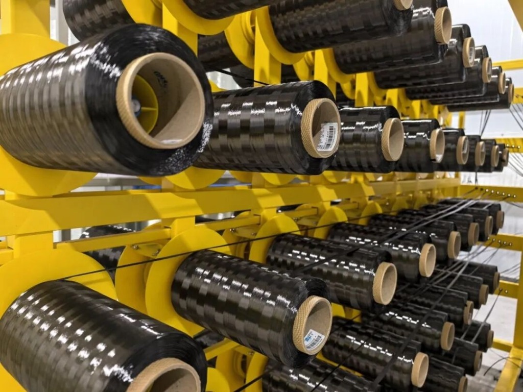 Carbon fiber raw material rolls for industrial drones and robots